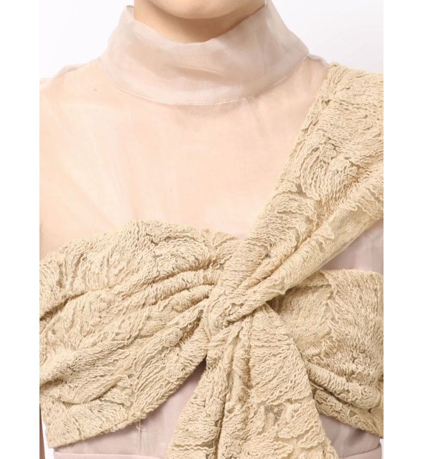 LAGUNAMOON「LADYエンブロイダリーツイストパンツドレス」|ドレス|