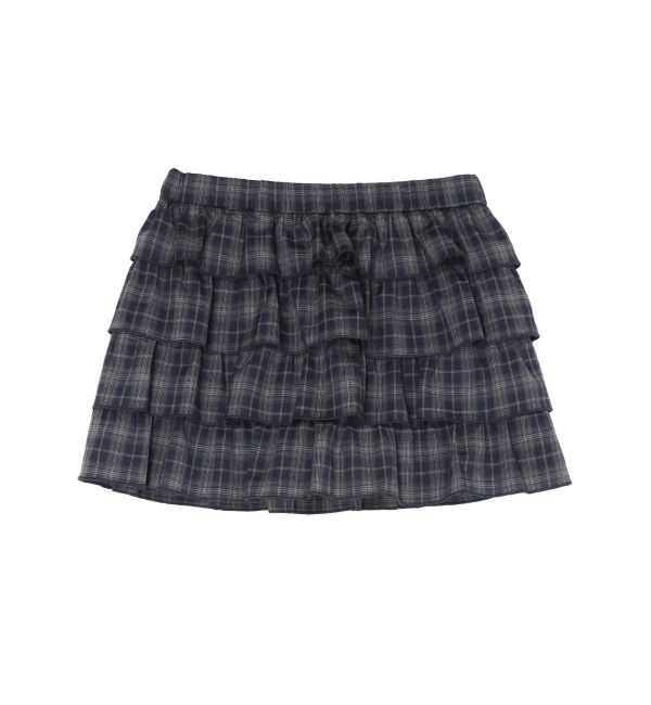 EVRIS「フリルチェックミニスカート」|スカート|
