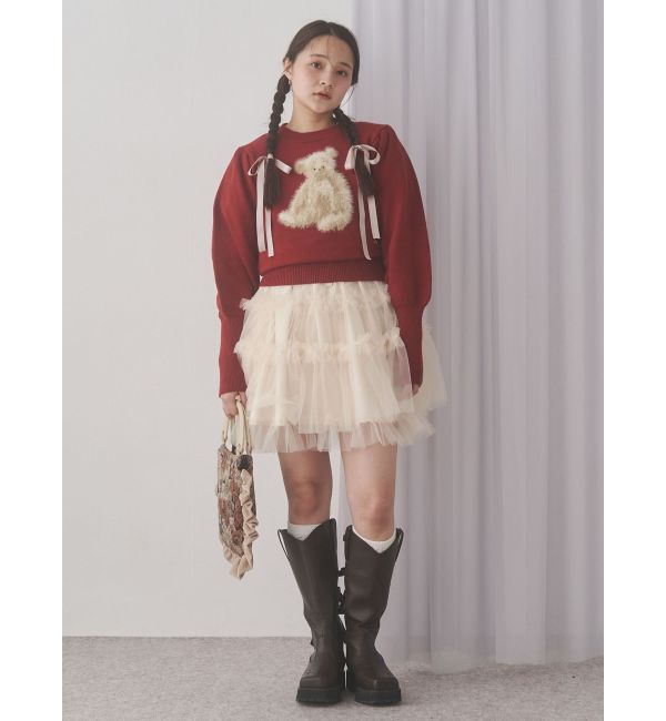 merry jenny「bearジャガードハンドバッグ」|ハンドバッグ|