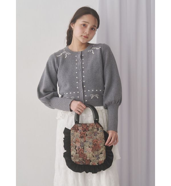 merry jenny「bearジャガードハンドバッグ」|ハンドバッグ|