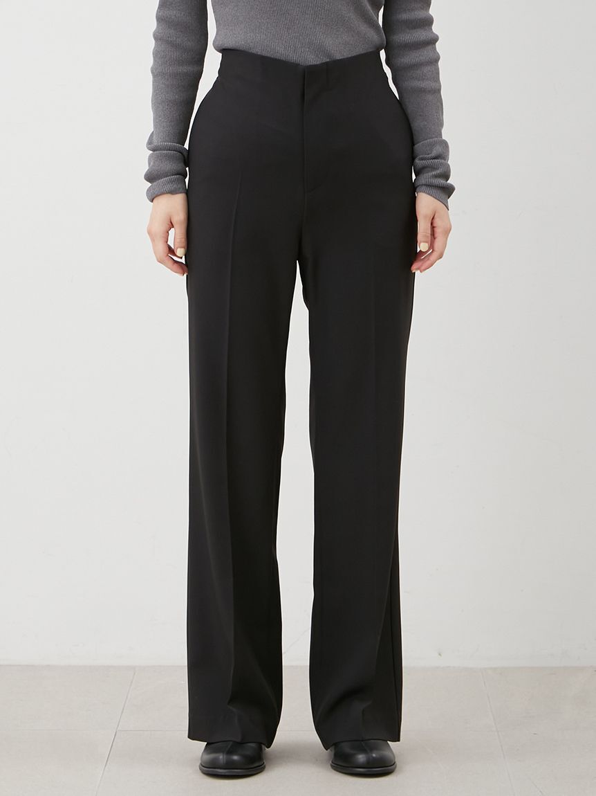 Mila Owen「巻きスカートレイヤウエストゴムシガレットパンツ」|チノ|