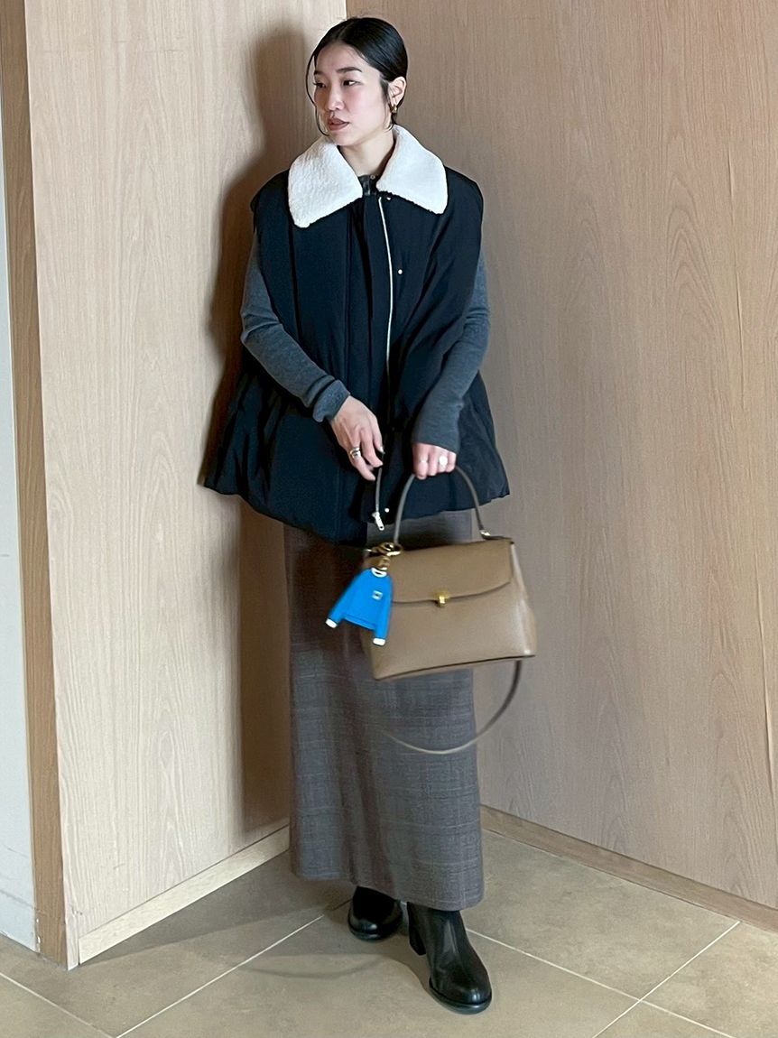 Mila Owen「チャンキーヒールストレッチショートブーツ」|ショートブーツ|