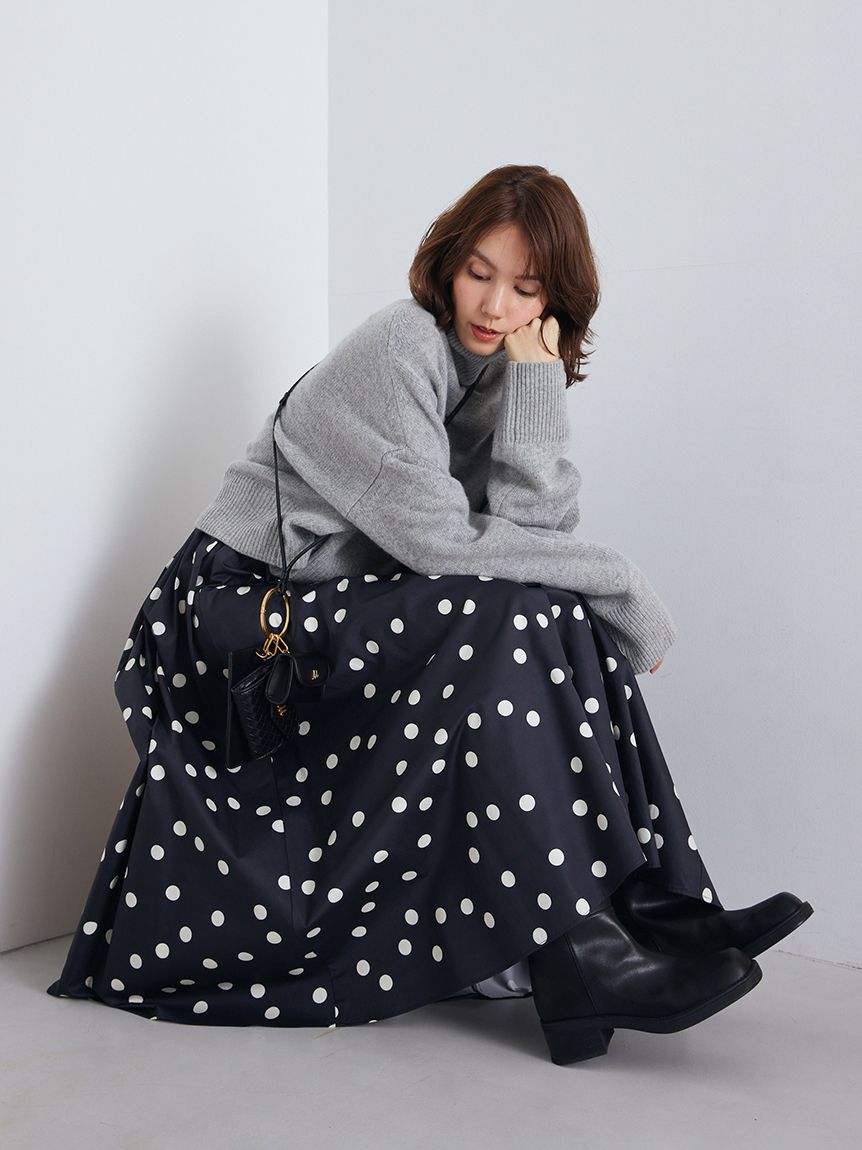 Mila Owen「【00サイズあり】ウエストゴムギャザーマキシスカート」|スカート|