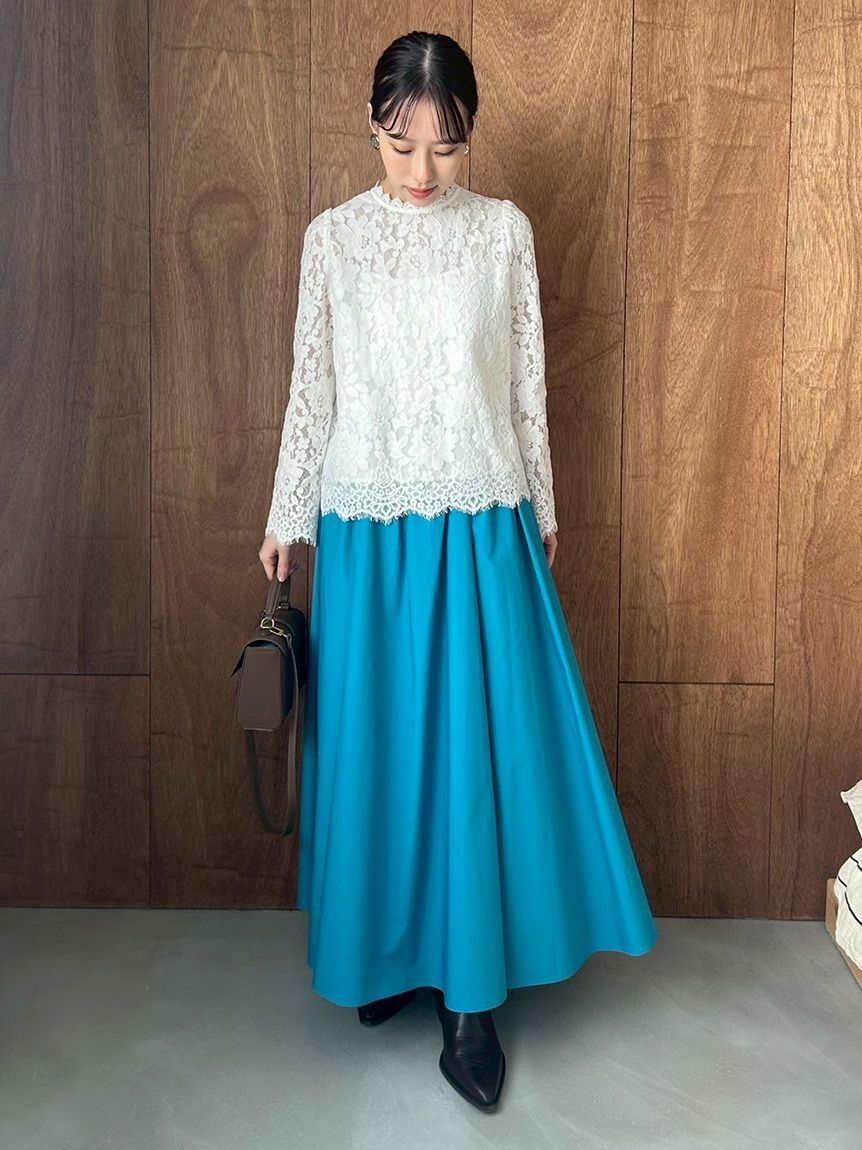 Mila Owen「【00サイズあり】ウエストゴムギャザーマキシスカート」|スカート|