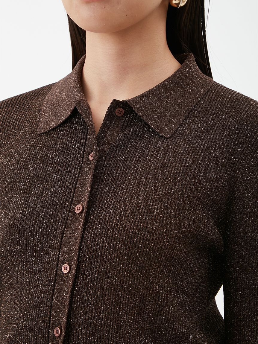 Mila Owen「【セットアイテム】ポロ衿ニットタックフレアスカートコーデSET」|ワンピース|