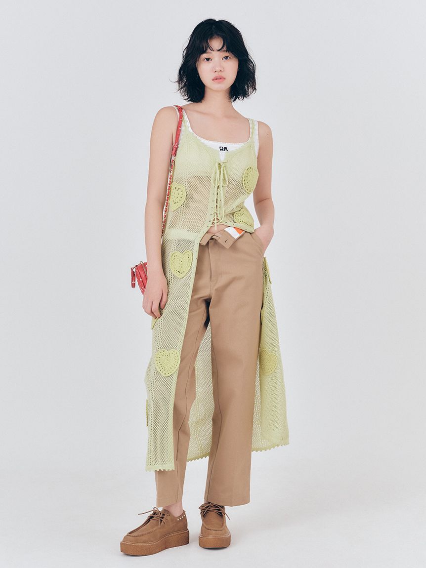 FURFUR「ロゴ刺繍カップインタンクトップ」|タンクトップ|