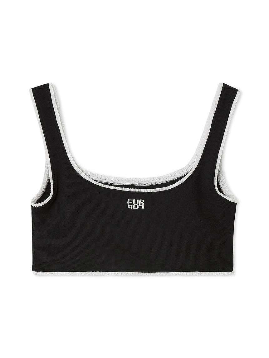 FURFUR「ロゴ刺繍カップインタンクトップ」|タンクトップ|BLK