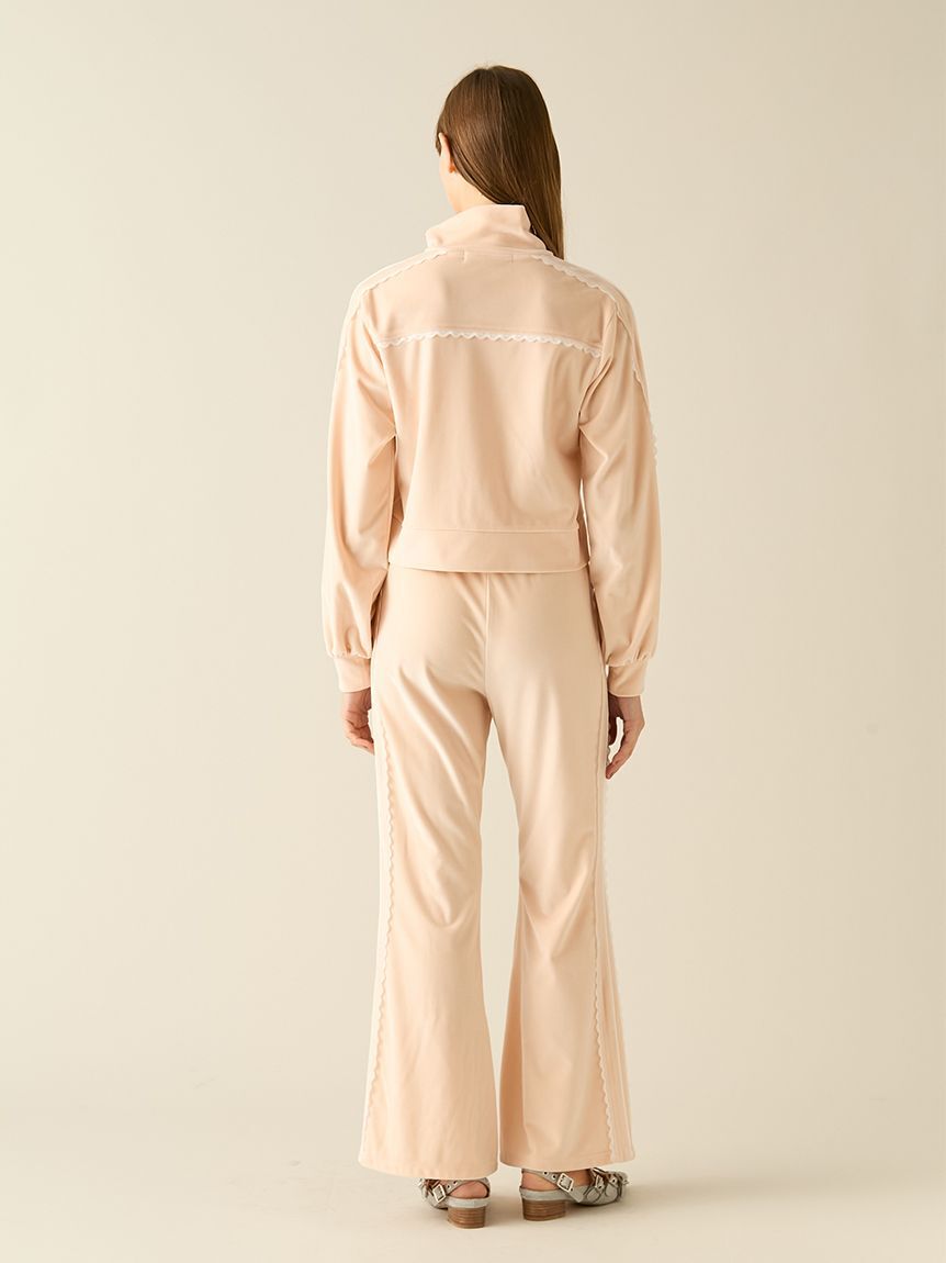 FURFUR「サイドレースベロアトラックジャケット」|ブルゾン・スタジャン|