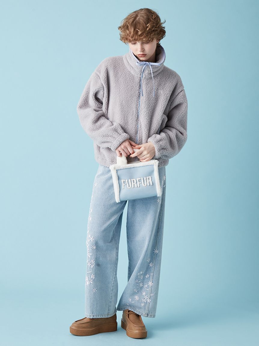 FURFUR「【WEB・一部店舗限定カラー】ムートンロゴトートバッグ」|トートバッグ|