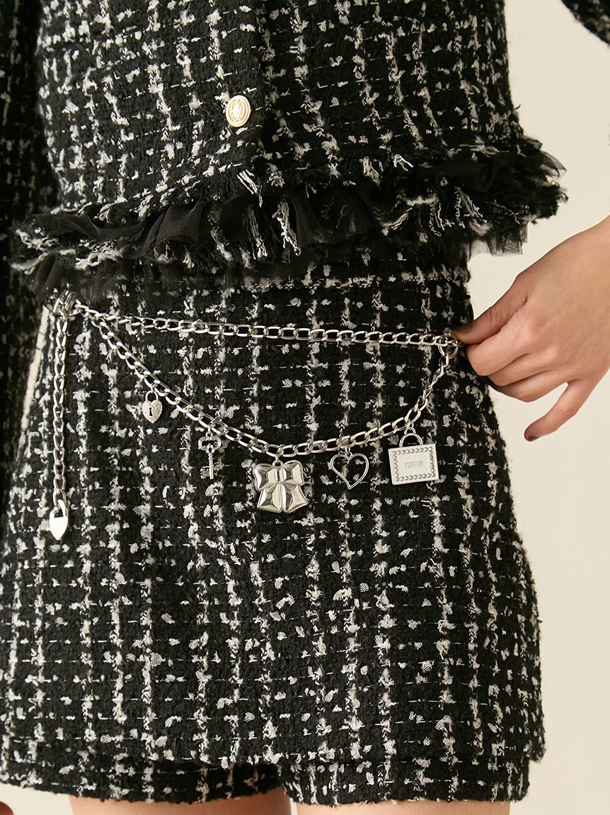 FURFUR「ランダムモチーフチェーンベルト」|ベルト|