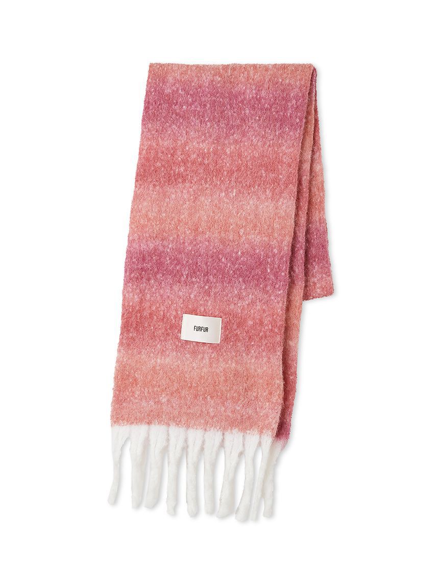 FURFUR「グラデーションボーダーストール」|マフラー|