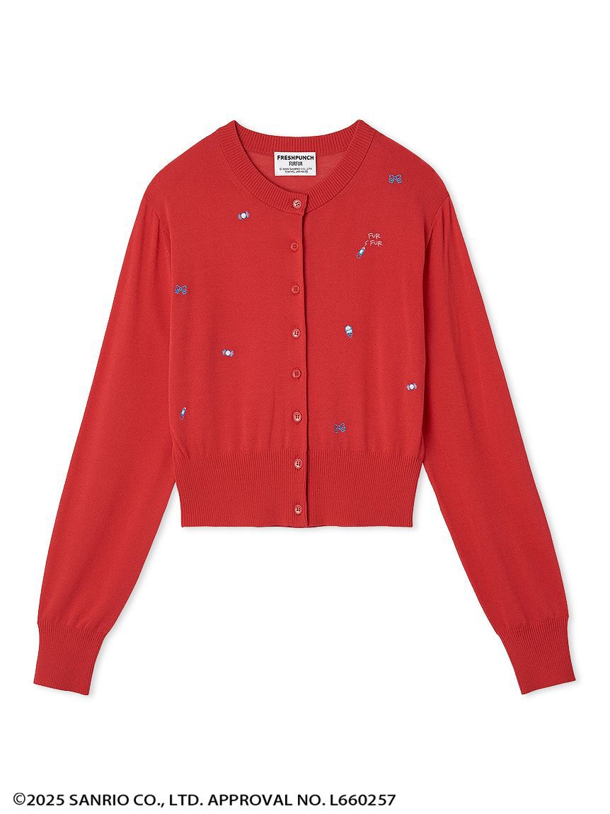 FURFUR「FRESH PUNCH 刺繍カーディガン」|カーディガン|