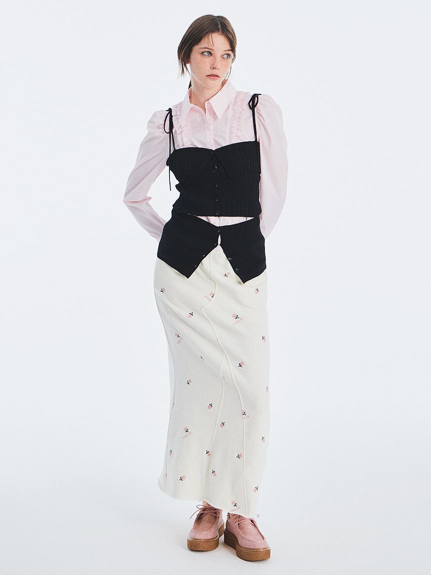 FURFUR「スラッシュデザインニットビスチェ」|ベスト・ジレ|