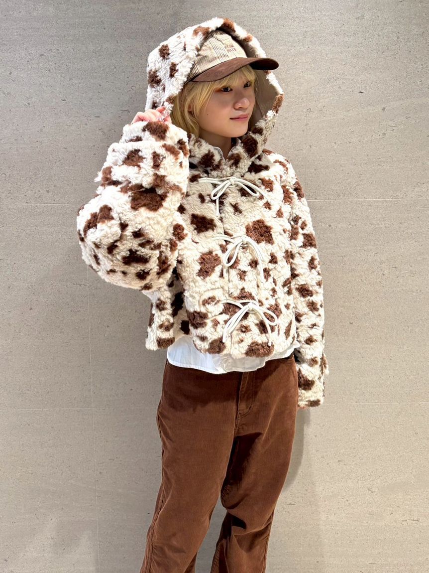 FURFUR「リボンショートダッフルコート」|ダッフルコート|