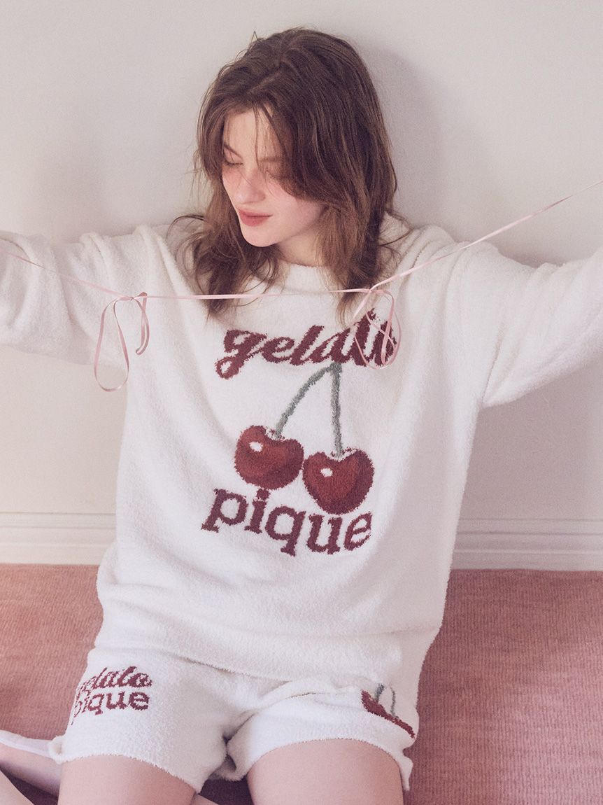 gelato pique「【ONLINE限定カラーあり】ベビモコチェリージャガードショートパンツ」|ルームウェア|