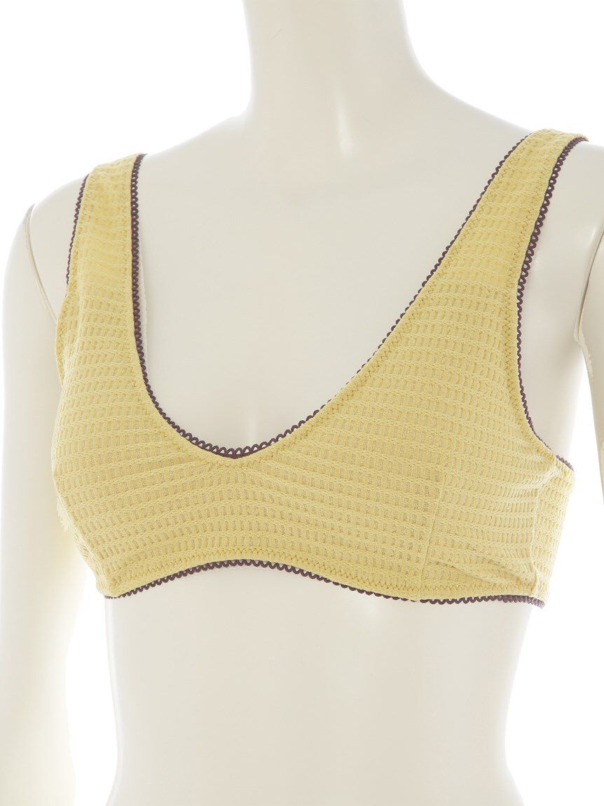 LILY BROWN Lingerie「【LILY BROWN Lingerie】フラッフィーワッフル ノンワイヤーブラ・ショーツセット」|インナー|