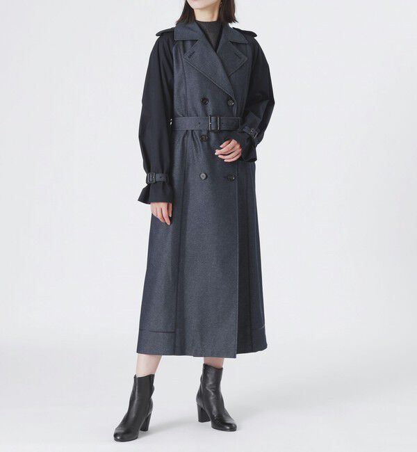  「ブロッキングトレンチコート」|トレンチコート|