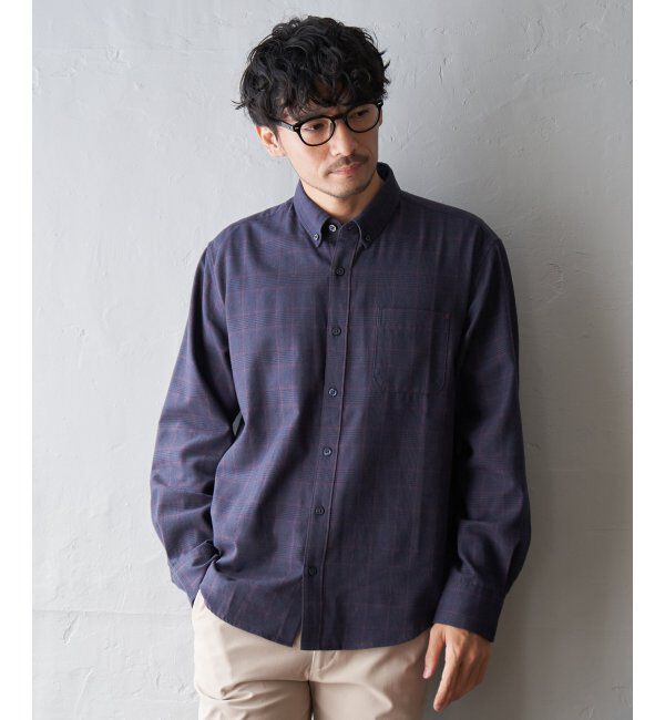 ikka「イージーケアフランネルチェックシャツ」|シャツ・ブラウス|