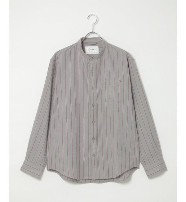ikka「イージーケアフランネルバンドカラーシャツ」|シャツ・ブラウス|