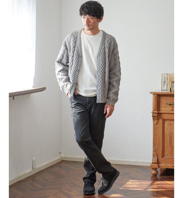 ikka「フクレジャカード切り替えロンTシャツ」|Tシャツ・カットソー|