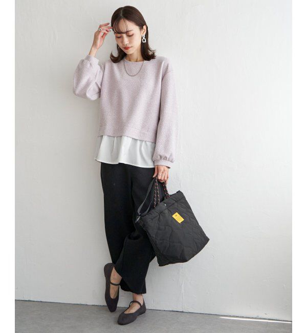 ikka「サイドベルトワイドパンツ」|その他|