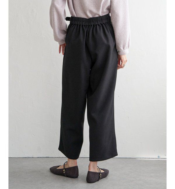 ikka「サイドベルトワイドパンツ」|その他|