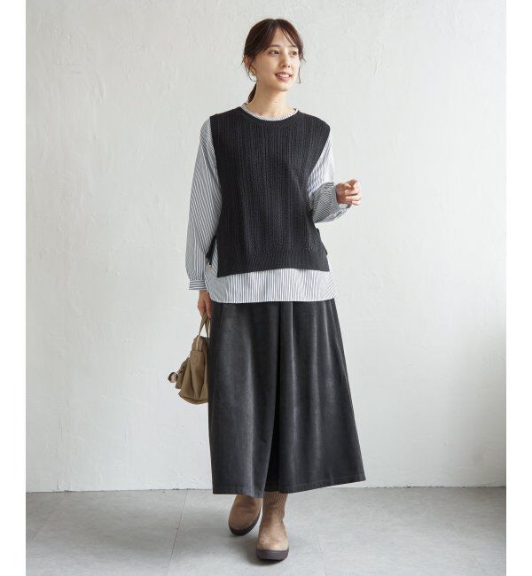 ikka「ブラウスニットベストアンサンブル」|ニット・セーター|