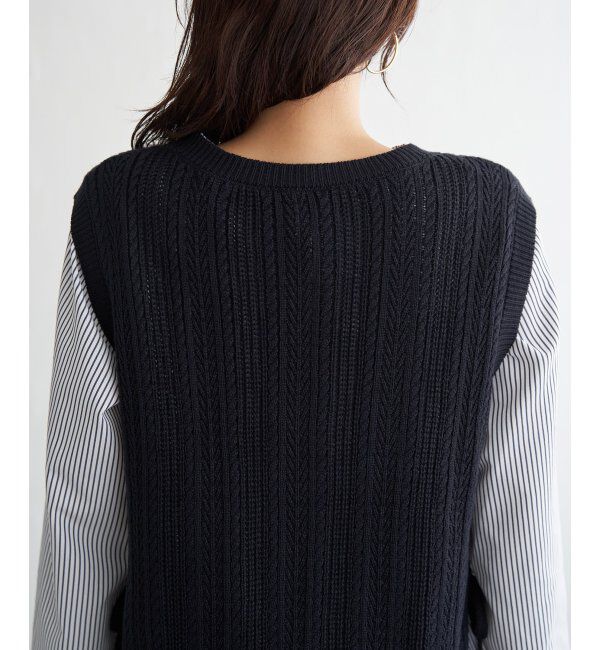 ikka「ブラウスニットベストアンサンブル」|ニット・セーター|