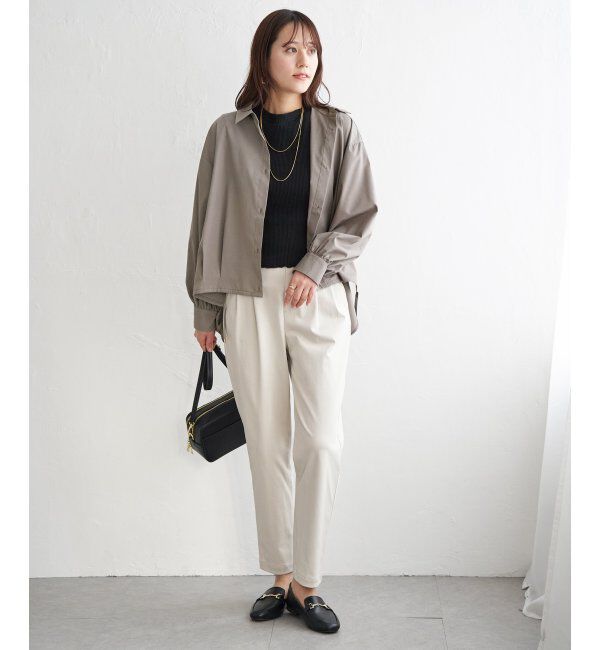 ikka「ドロストロングテールシャツ」|シャツ・ブラウス|