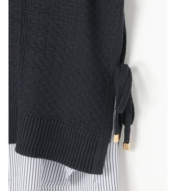 ikka「【2点セット】ニットベストブラウスセット」|ニット・セーター|