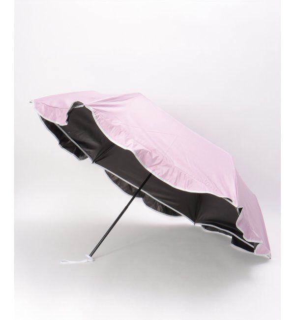 Lbc with Life「ラウンドフリル 遮光 折りたたみ傘 日傘」|傘|