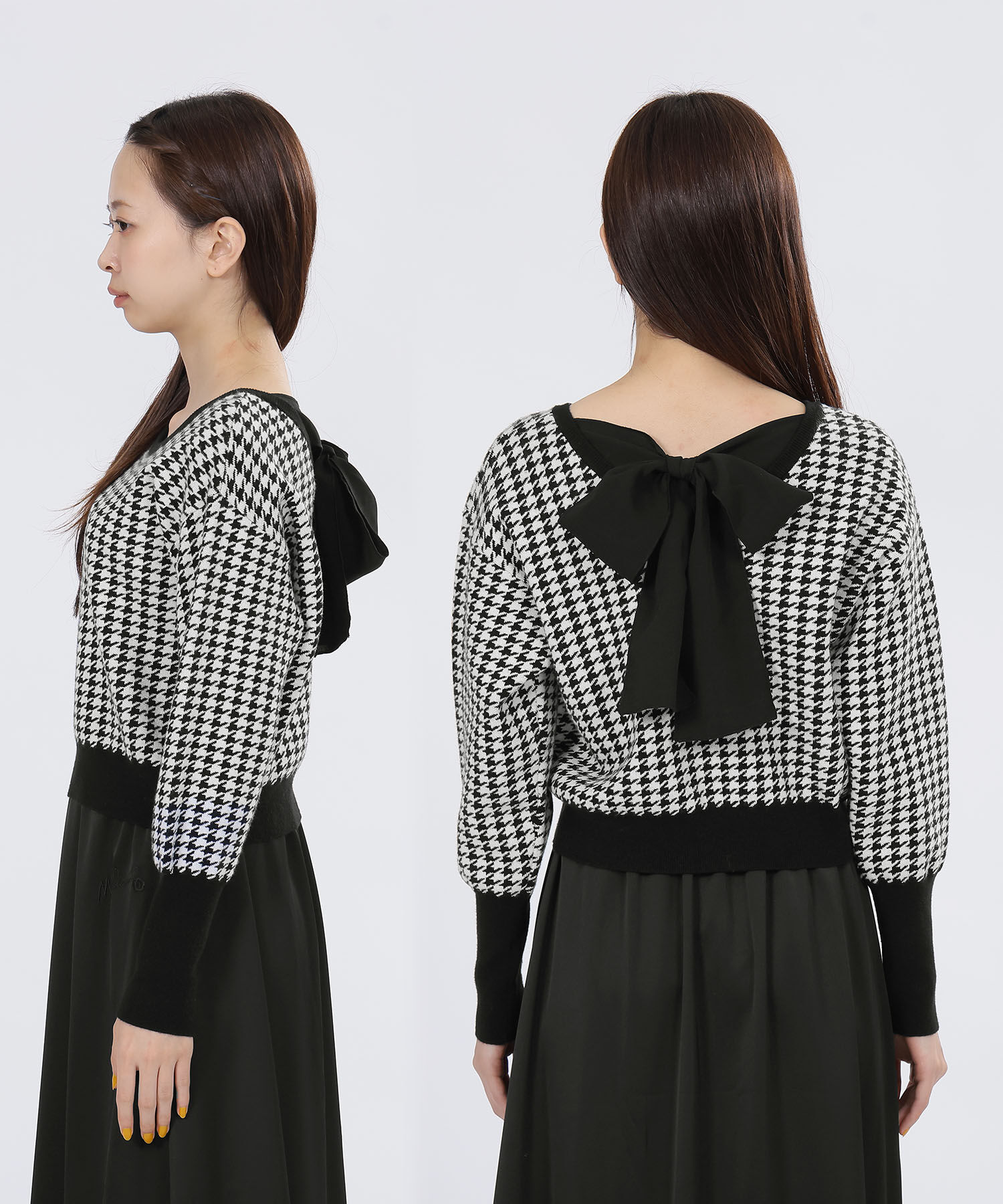 MARY QUANT「バックリボンニット プルオーバー」|シャツ・ブラウス|