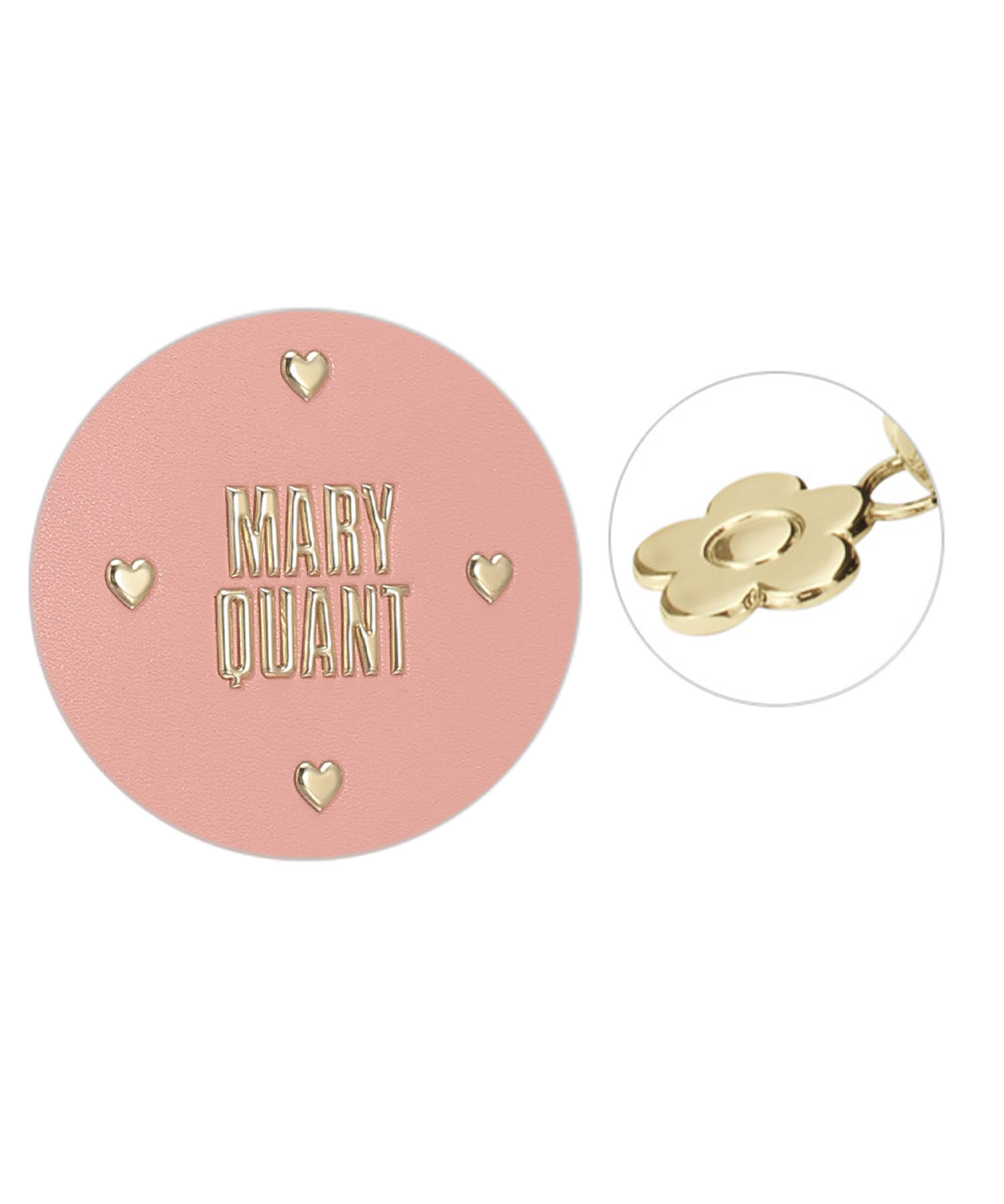 MARY QUANT「ハートフロート ラウンドポーチL」|ポーチ|