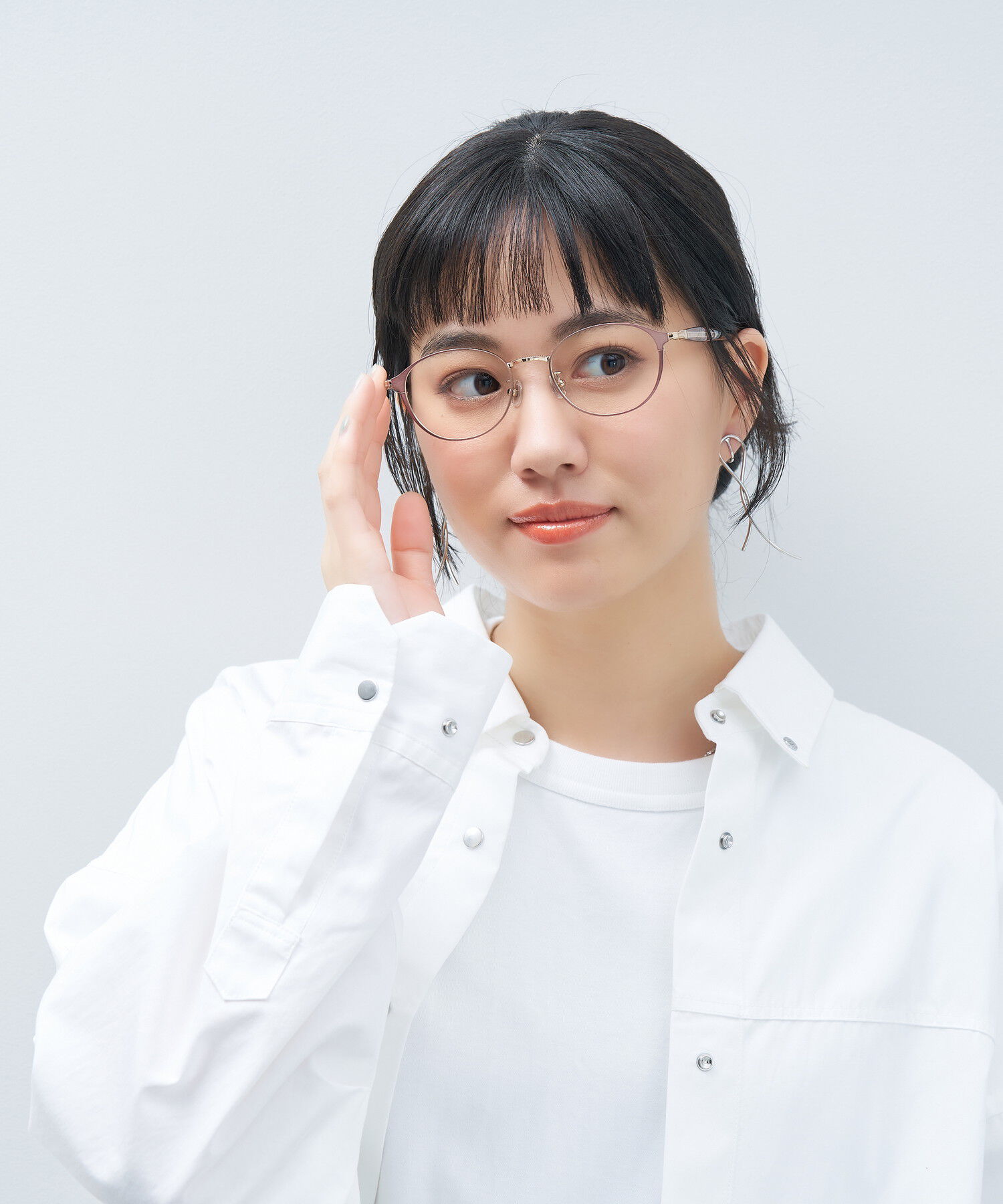  「オーバル型 メガネ｜上品で高級感のある 大人可愛いメガネ フェミニン レンズ交換券付き STANDARD MUSE」|メガネ|