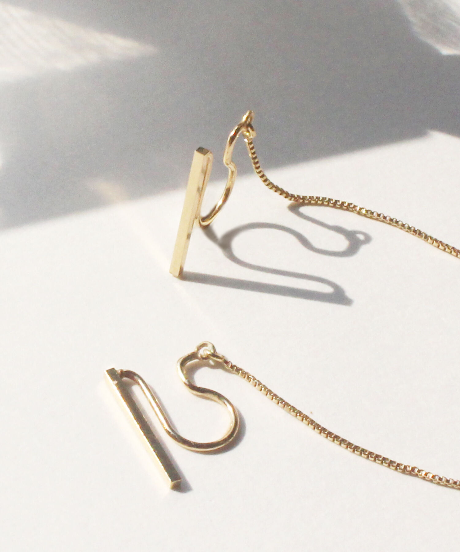 JUPITER「【K10】バー＆チェーンイヤリング」|イヤリング|