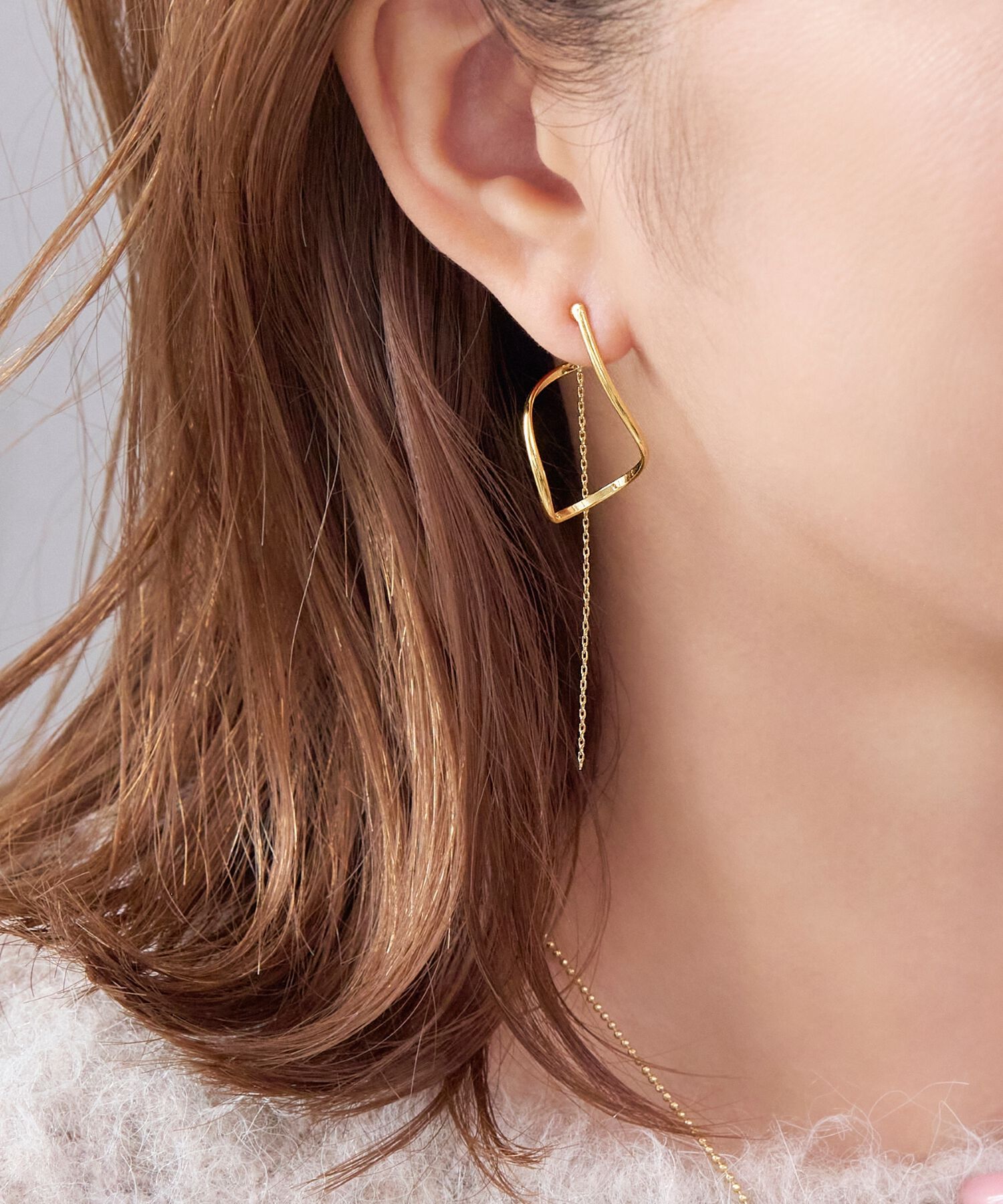 Phoebe「2wayグレースツイストラインピアス」|ピアス|