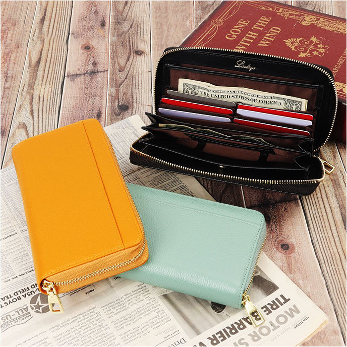 BACKYARD FAMILY「LIZDAYS リズデイズ 長財布 コインスルー 通販 財布 本革 小銭入れ レシート 小銭」|財布|