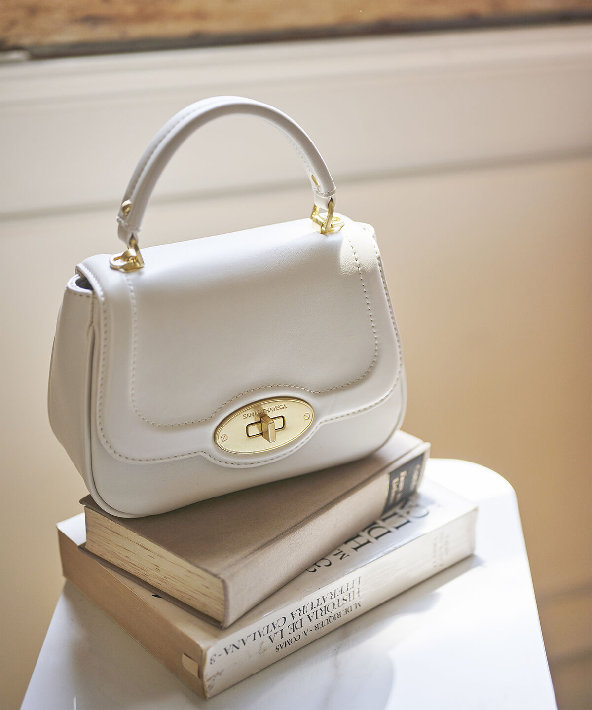 Samantha Vega「サークルショルダーバッグ（小）」|ショルダー・メッセンジャー|ホワイト