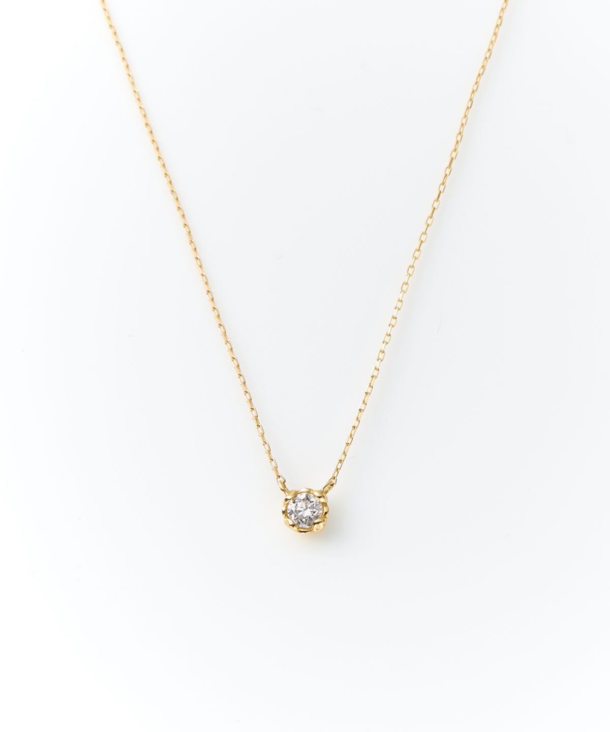 Samantha Tiara「K18 YG 一粒ダイヤモンドネックレス (小)」|ネックレス|K18 YG