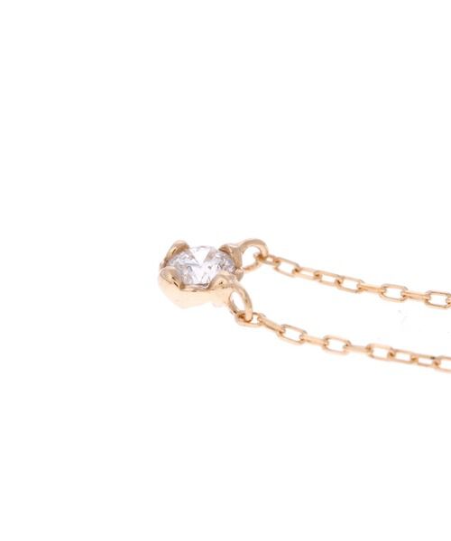 Samantha Tiara「K18 YG 一粒ダイヤモンドネックレス (小)」|ネックレス|