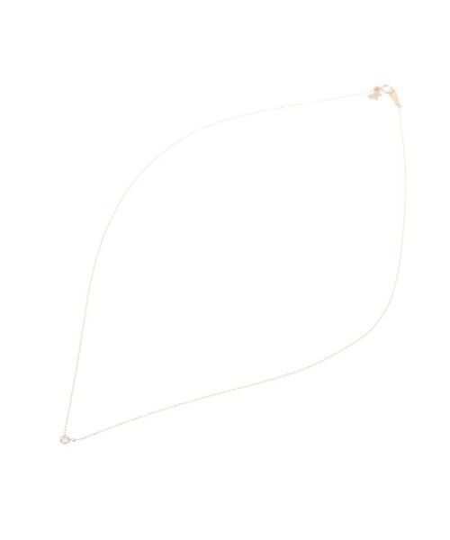 Samantha Tiara「K18 YG 一粒ダイヤモンドネックレス (小)」|ネックレス|