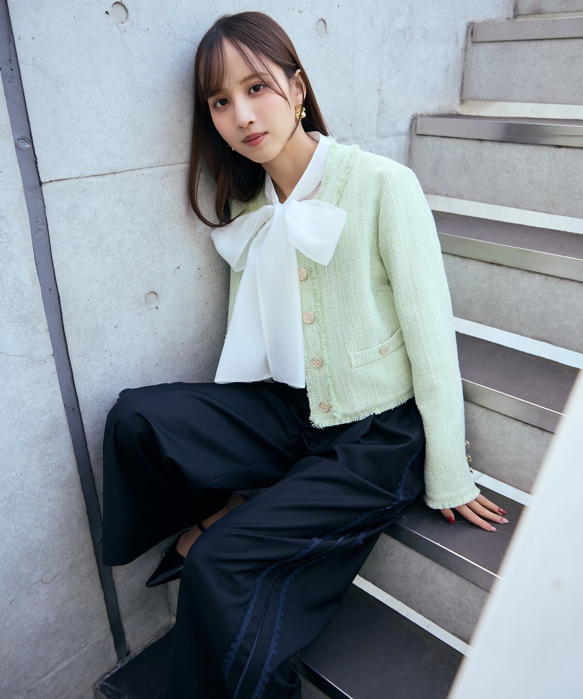 アンドクチュール「サイドレースラインパンツ」|その他|