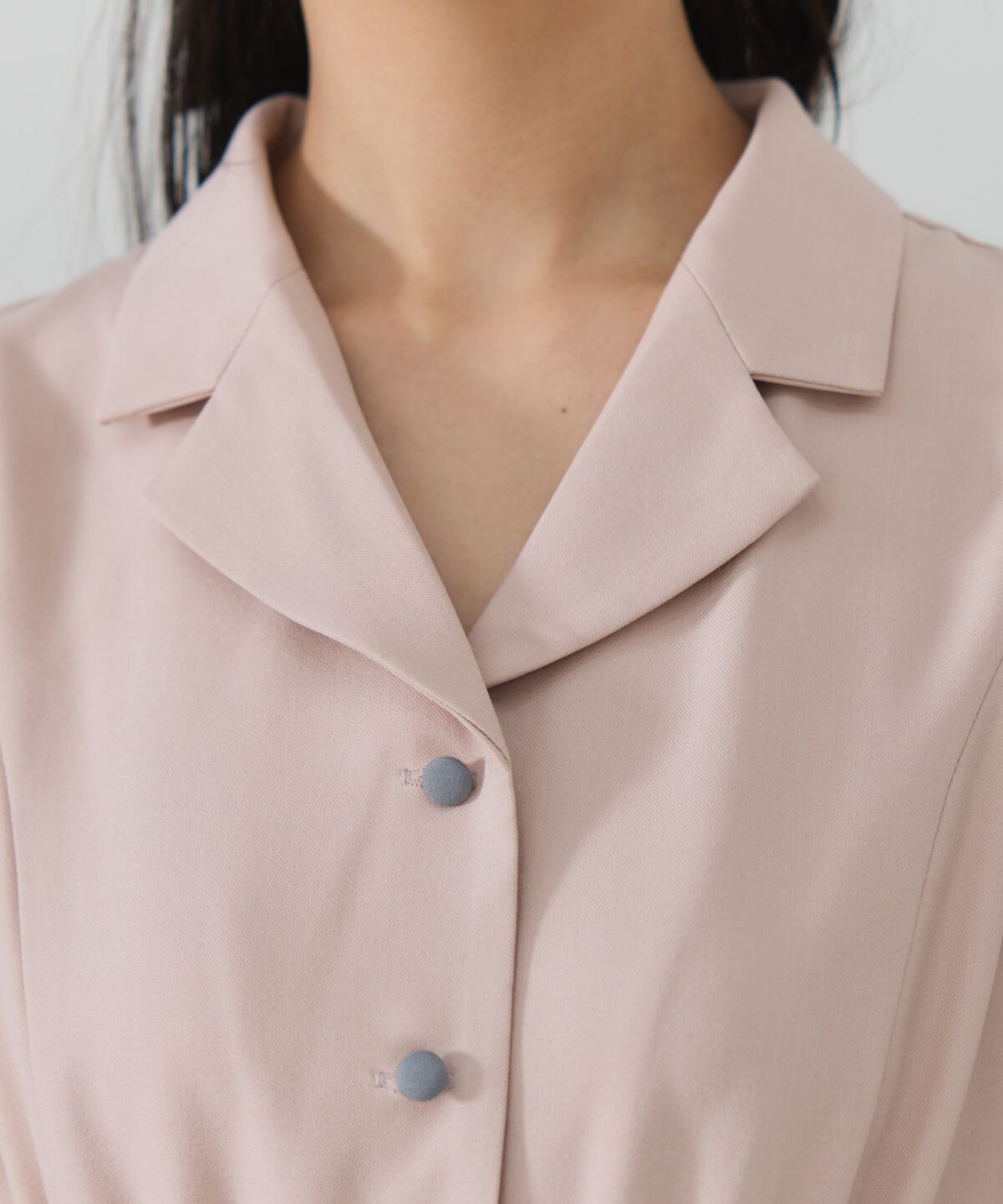 REDYAZEL「バイカラープリーツシャツワンピース」|ワンピース|