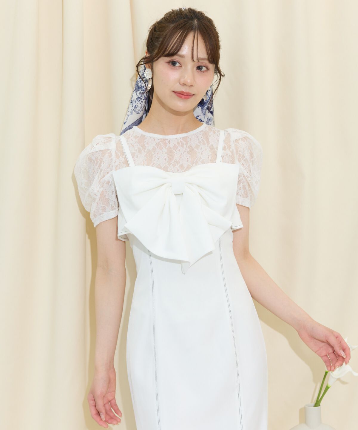 WILLSELECTION「ドレープリボンマーメイドジャンスカ」|ワンピース|