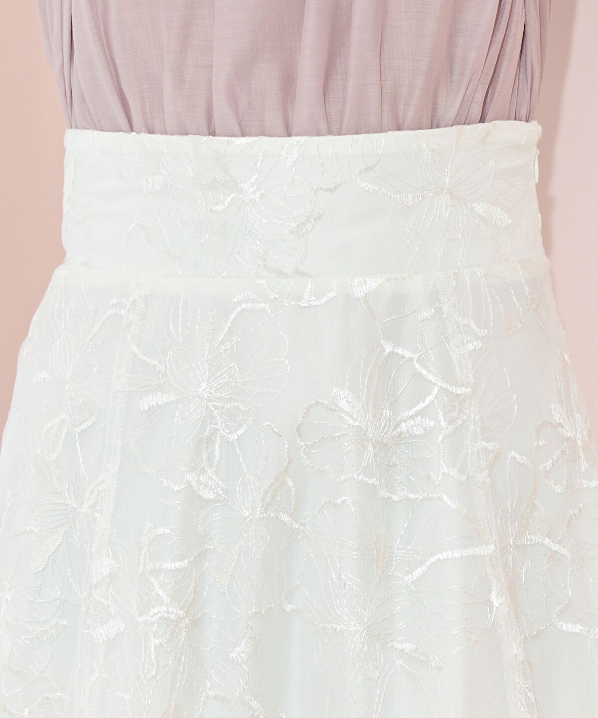 WILLSELECTION「フラワーチュールフレアスカート」|フレア|