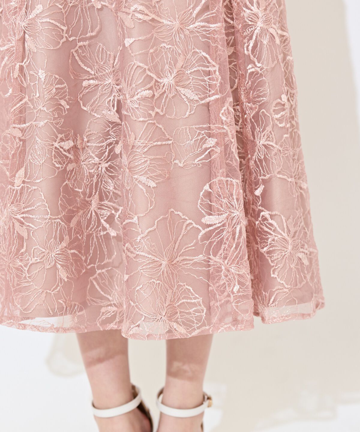 WILLSELECTION「フラワーチュールフレアスカート」|フレア|