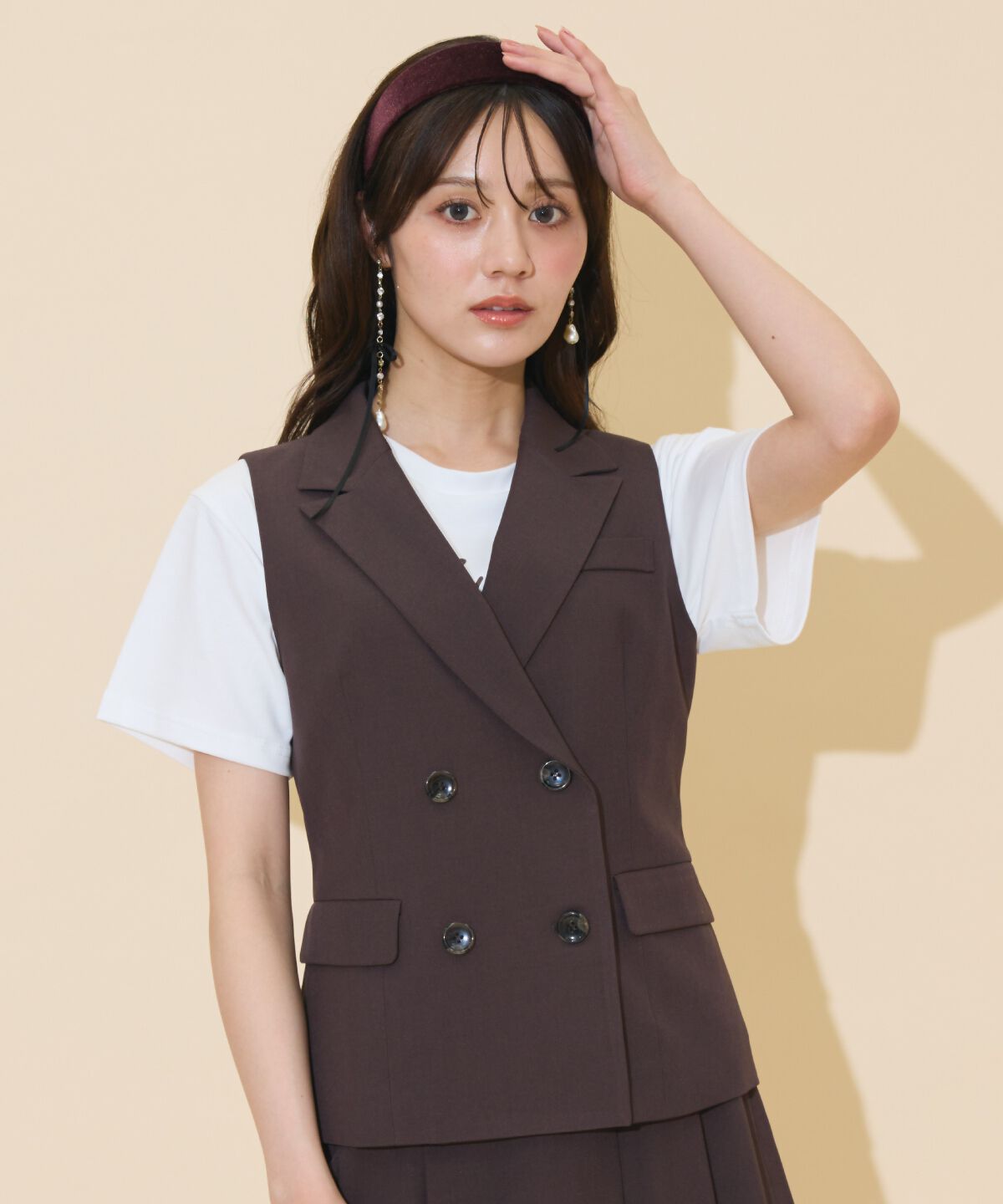 WILLSELECTION「ダブルボタンショートジレ」|その他|