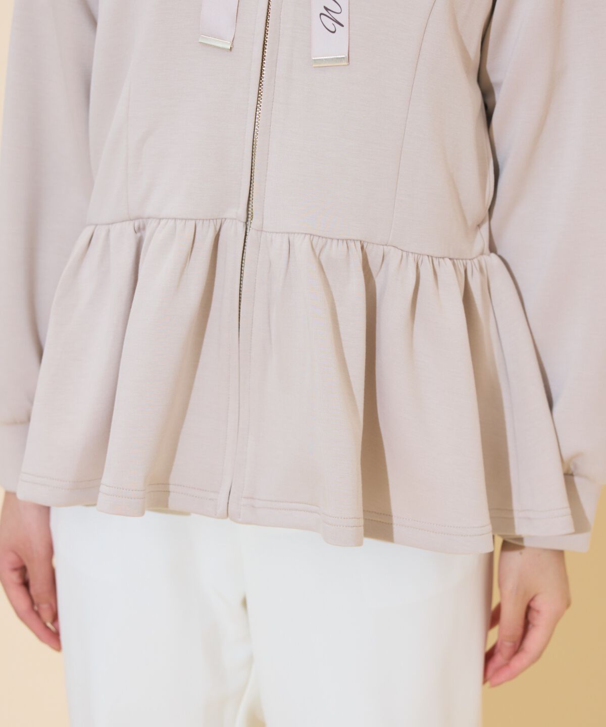 WILLSELECTION「ペプラムパーカー」|パーカー|