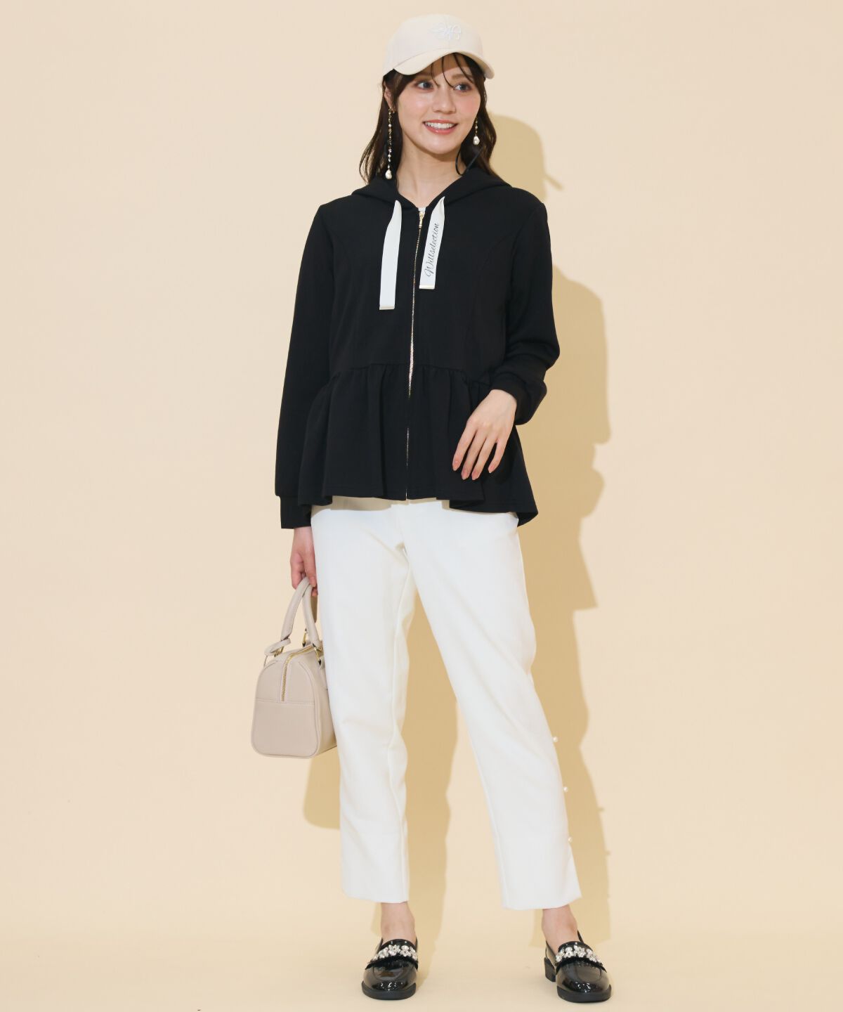 WILLSELECTION「ペプラムパーカー」|パーカー|