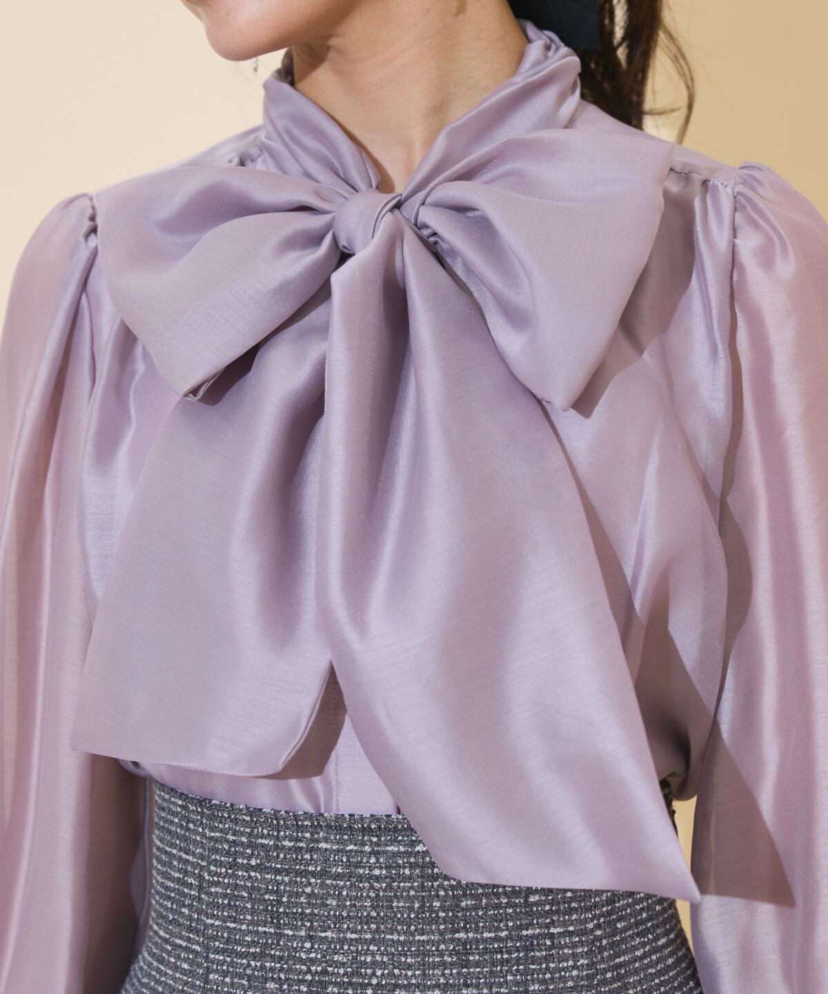 WILLSELECTION「ボリュームリボンタイブラウス」|シャツ・ブラウス|